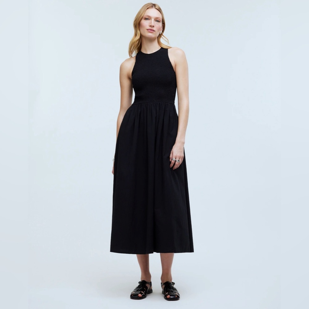 Madewell The Melody Smocked Midi Dress
